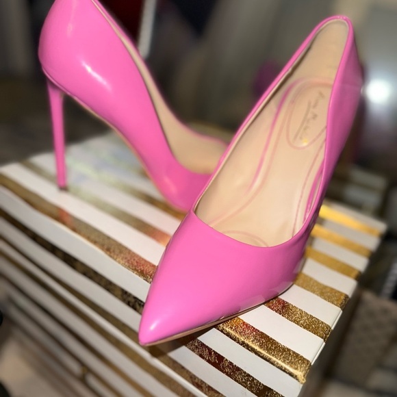 ANNE MICHELLE PUMPS POINTED TOE CONDITION-39 BARBIE PINK size 38 - Picture 4 of 10